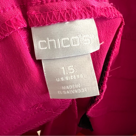 NWOT Chico's Brigitte Pull On River Slim Capris- Size 10 - Picture 7 of 8